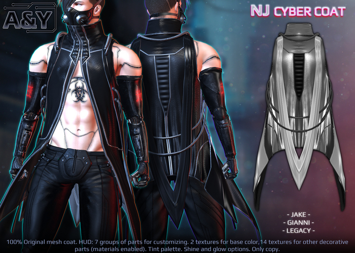 A&Y NJ Cyber Coat - White