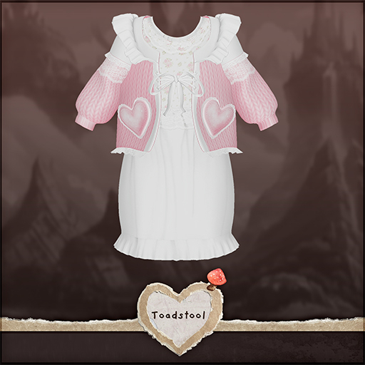 Toadstool . Lovey Outfit . Rose