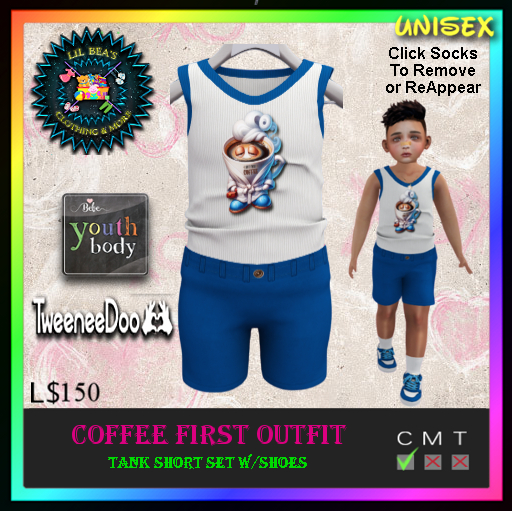 *LBD* Coffee First Outfit - Youth/Tweeneedoo