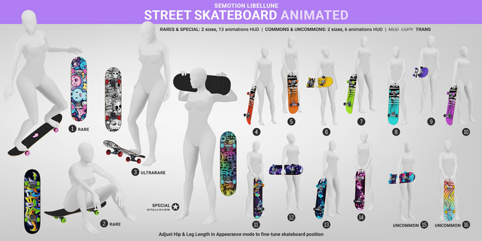 SEmotion Libellune Street Skateboard Animated COMMON 08