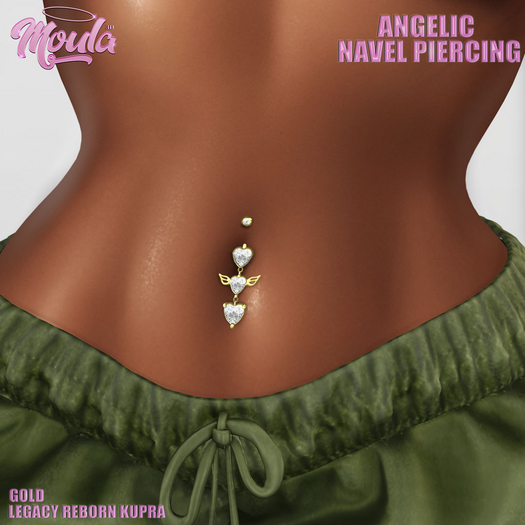Moula - Angelic Navel Piercing - Gold