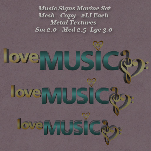 Music Signs Marine Set