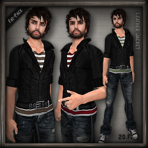 20.FIVE Leather Jacket & Jeans
