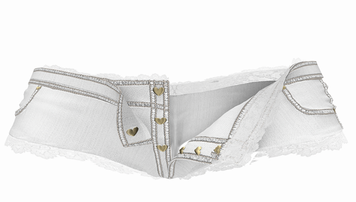 *CK* Save the date shorts WHITE