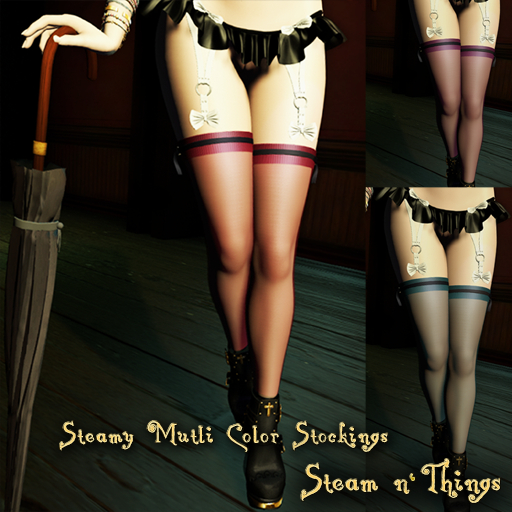 Sn'T Steamy Multi Color  Stockings