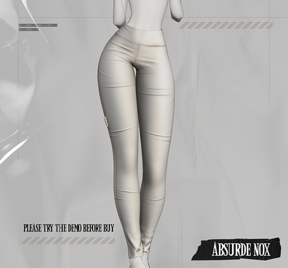 Absurde Nox - Legging Brigitte // White