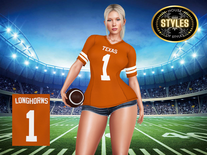 Texas Longhorns Ladies Jersey (Burnt Orange)