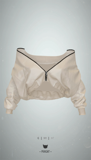 -Pixicat- Aera Bomber Jacket (Cream)