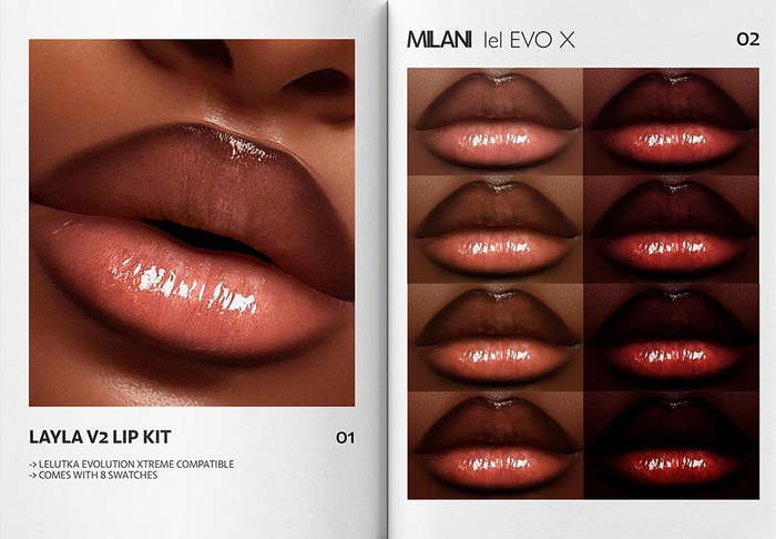 MILANI - "LAYLA V2" LIP KIT / DEMO