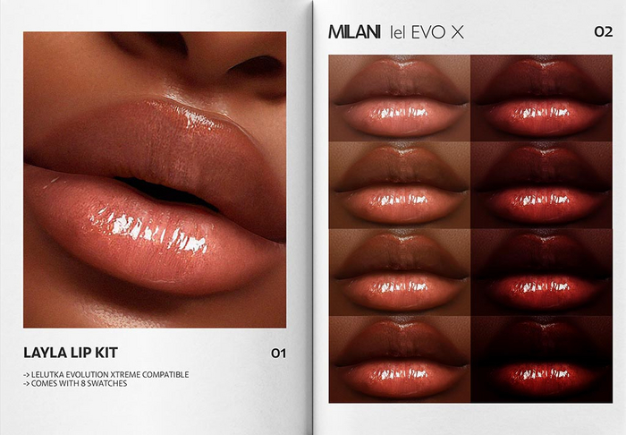 MILANI - "LAYLA" LIP KIT / DEMO