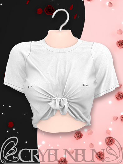 CryBunBun - GroupieDoll Top - White - Unpacker HUD