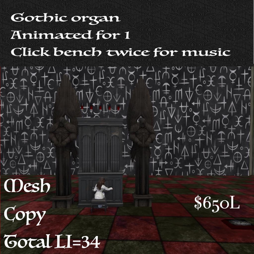 Gothic Organ Box-Li=34