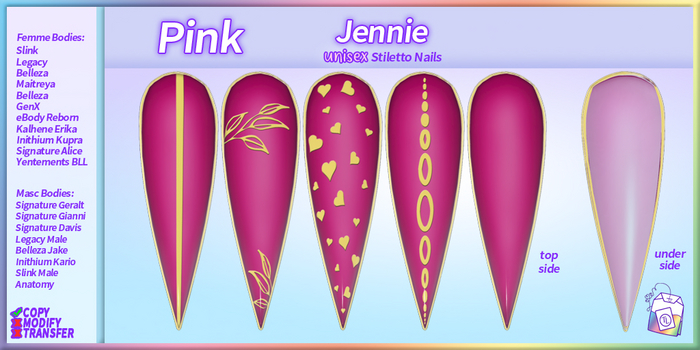 ~TL~ Pink Jennie Nails