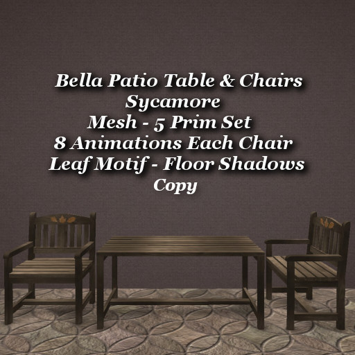 Bella Patio Set Sycamore1