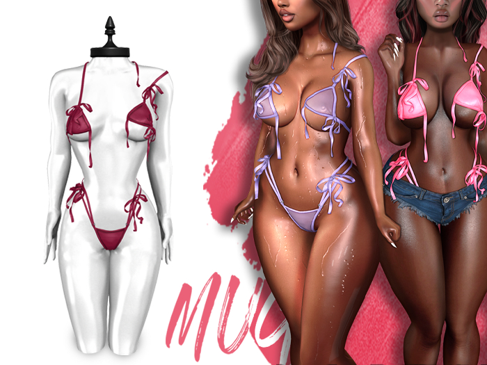 Mug - Poppy Bikini - Maroon