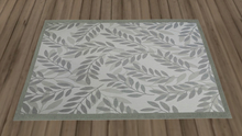 Gray Leaves Rug