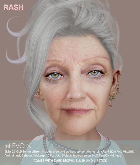 RASH ELSA -FACE // MILK - RASH --(Lelutka EvoX) -ADD