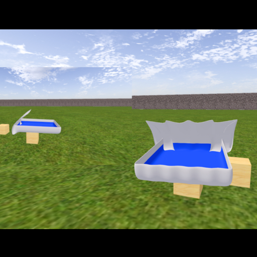 Becken, Pool, Sandkasten, sandbox,  floating mattress, mesh, FP