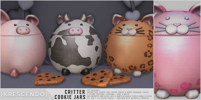 [Kres] Critter Cookie Jars