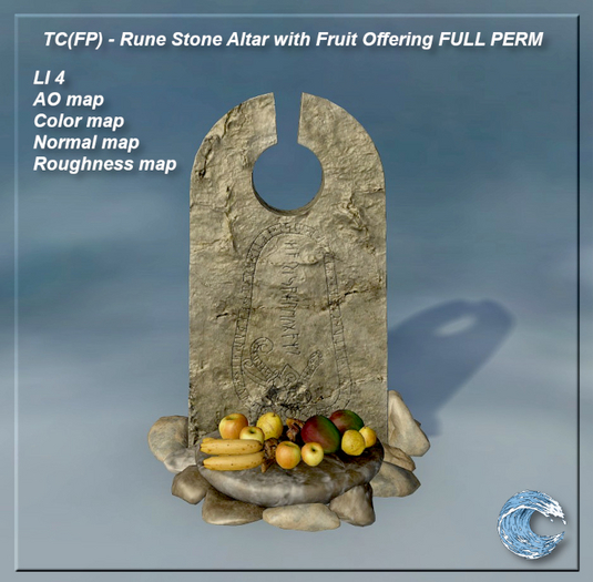 TC(FP) - Rune Stone Altar with Fruit Offering FULL PERM