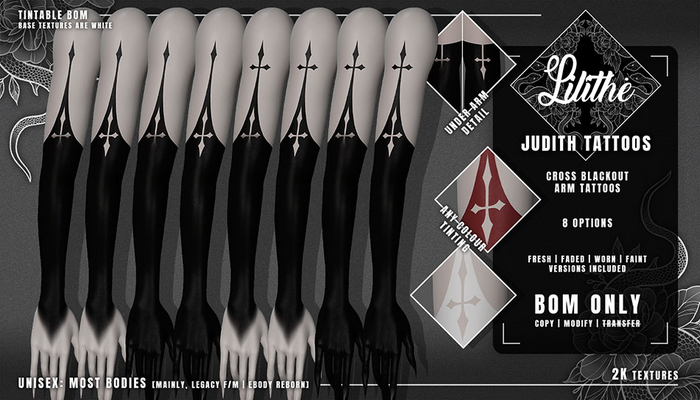 Lilithe'// Judith Tattoos