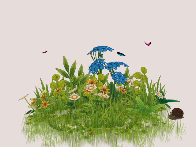 Garden Plant With Butterfly's  :)))