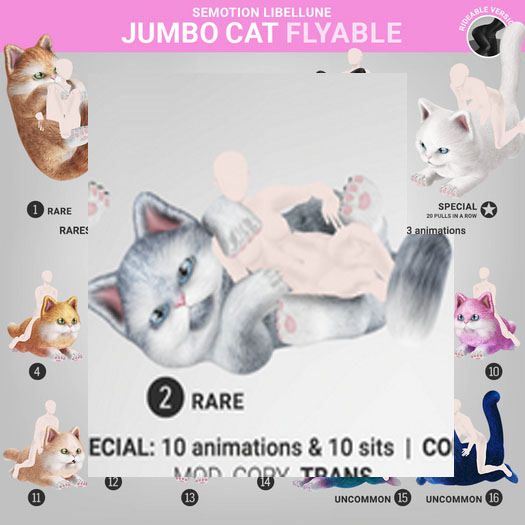 SEmotion Libellune Jumbo Cat Flyable RARE 02