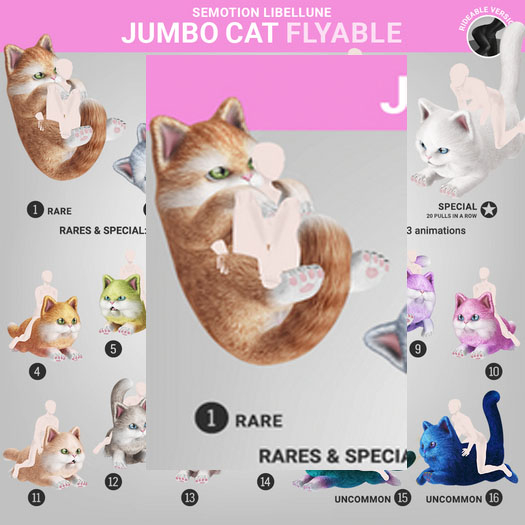 SEmotion Libellune Jumbo Cat Flyable RARE 01