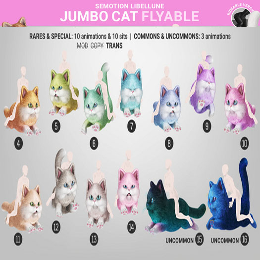 SEmotion Libellune Jumbo Cat Flyable COMMON 10