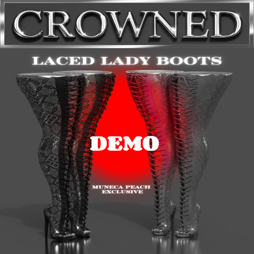 [CROWNED] Laced Lady Boots:DEMO