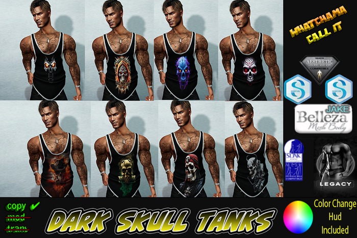 Dark Skull Tanks Unpack Hud