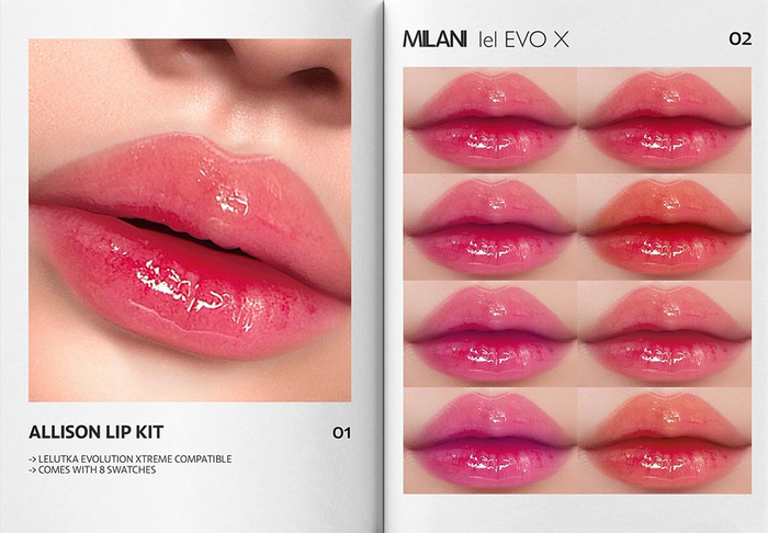 MILANI - "ALLISON" LIP KIT / FATPACK