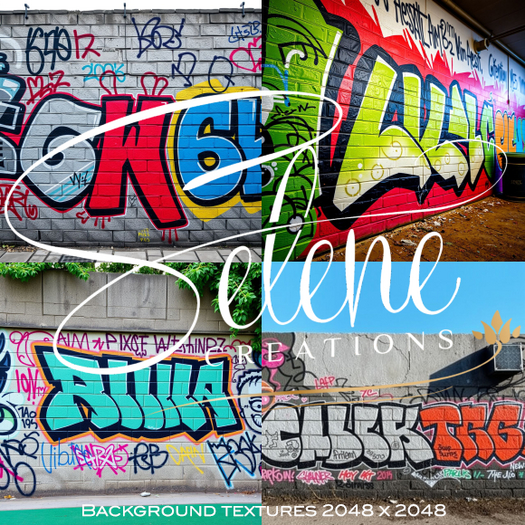 [Selene Creations] Background #27 Graffitis 2K
