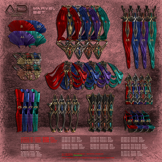 01 RARE Marvel CORSET Red - [AD] LEGACY PERKY