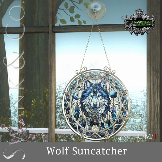 Swank & Co. Wolf Suncatcher