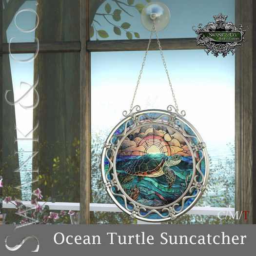 Swank & Co. Ocean Turtle Suncatcher