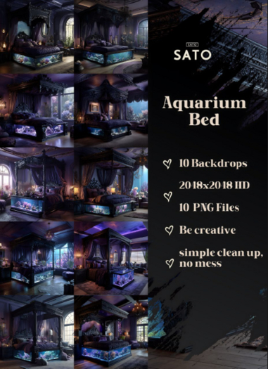SATO - Aquarium Bed backdrops (UNPACK)