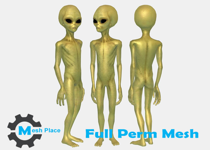 Mesh Place Alien PBR Character Full Perm