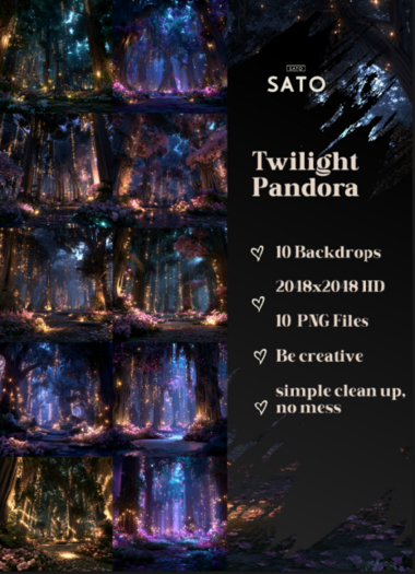 SATO - Twilight Pandora backdrops (UNPACK)