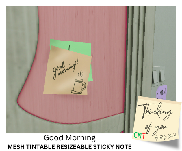GOOD MORNING COFFEE - Thinking of You Sticky Note