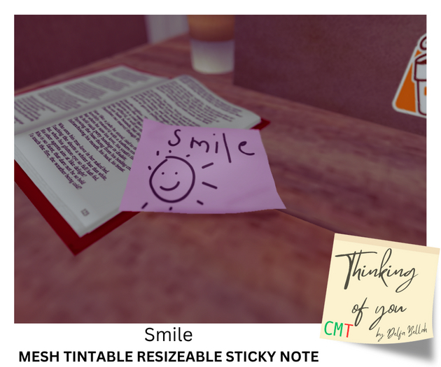 SMILE SUN DOODLE - Thinking of You Sticky Note