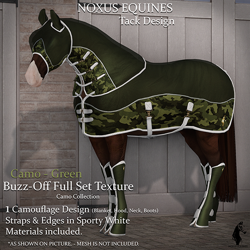 Noxus Equines // Camo - Green - Buzz-Off - FULL SET (REZZ)