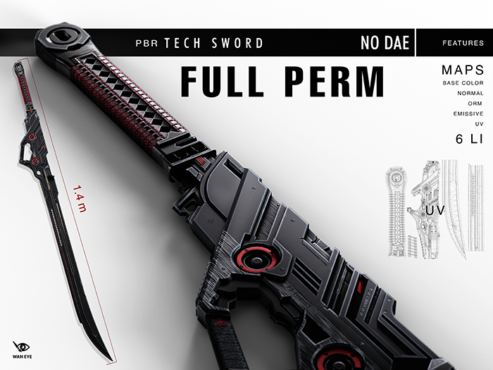 Full Perm - PBR - Tech Sword