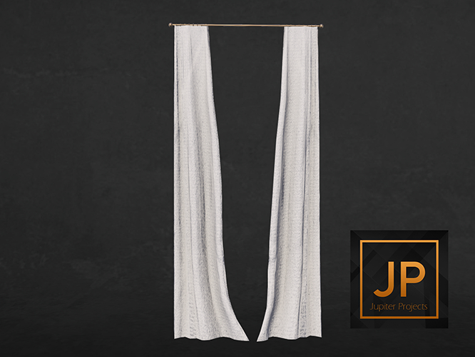 Scarlet Creative Jasmine Curtains Double - Soft Linen MT Boxed