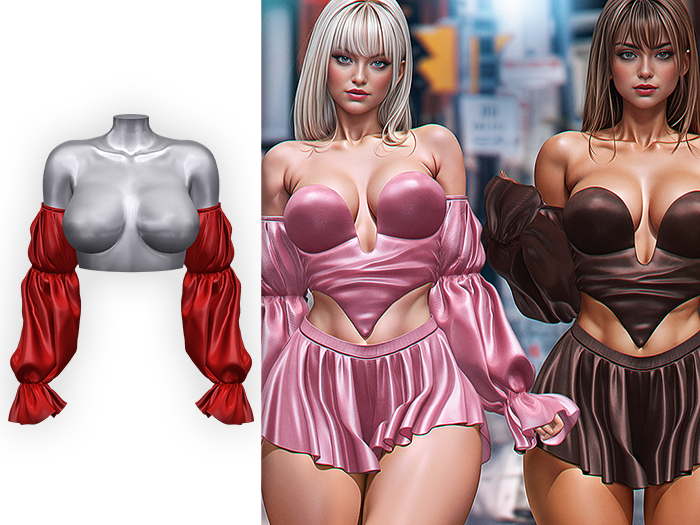 BONNICCI - Amber Sleeves (Red)