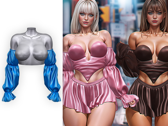 BONNICCI - Amber Sleeves (Blue)