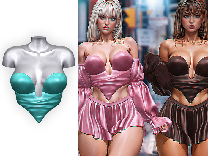 BONNICCI - Amber Top (Aqua)