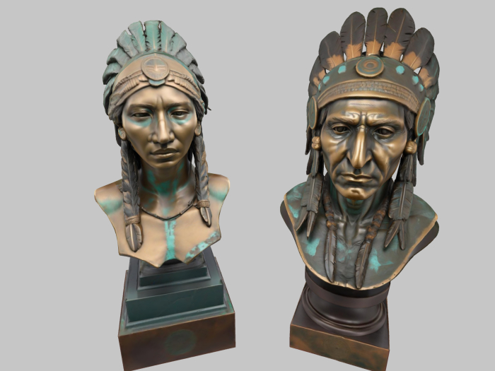 Native American Chief & Girl set FULL PERM