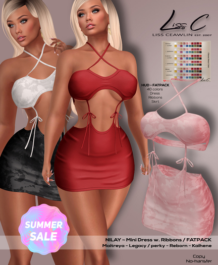 Summer SALE  2025 - Nilsay Mini Dress with HUD [add] FATPACK