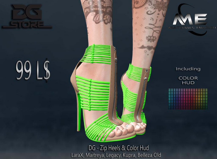 DG - Zip Heels & Color Hud - Unpacker